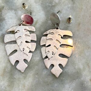 Silver Double Lead Earrings